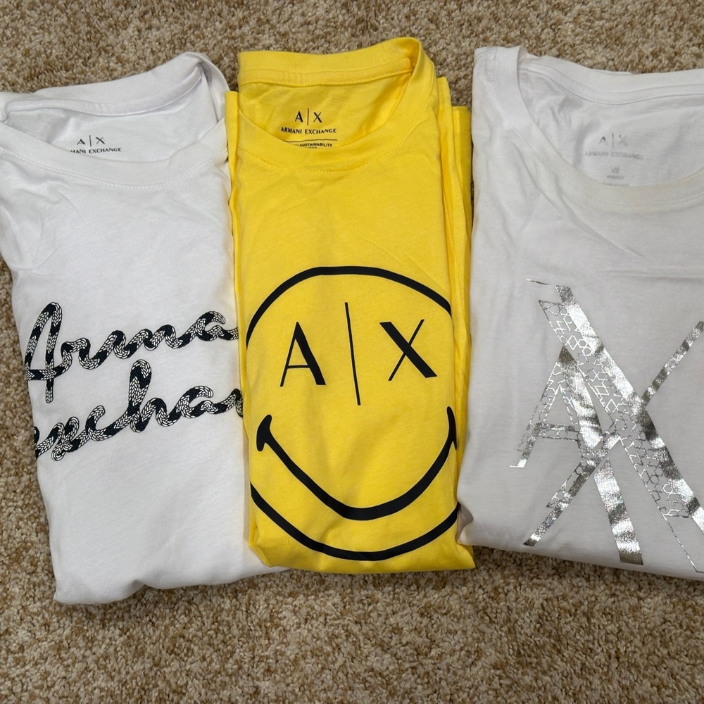 Armani Exchange - Lot Of 3 Men’s Graphic T-Shirts (Size: M)